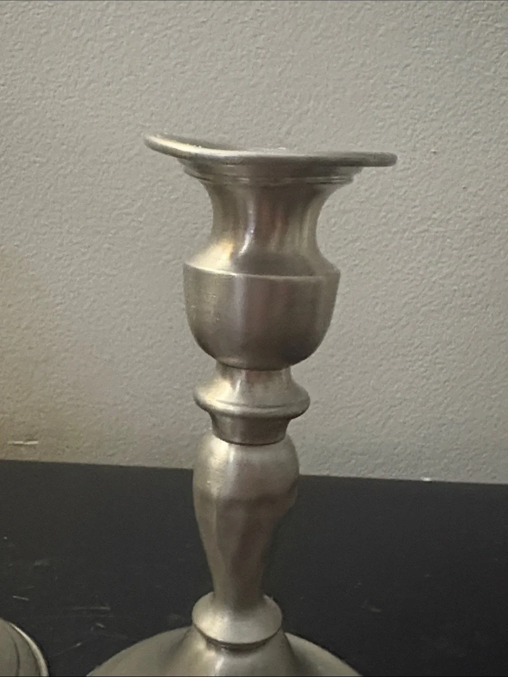 Leonard Genuine Pewter Weighted Candlestick Holders